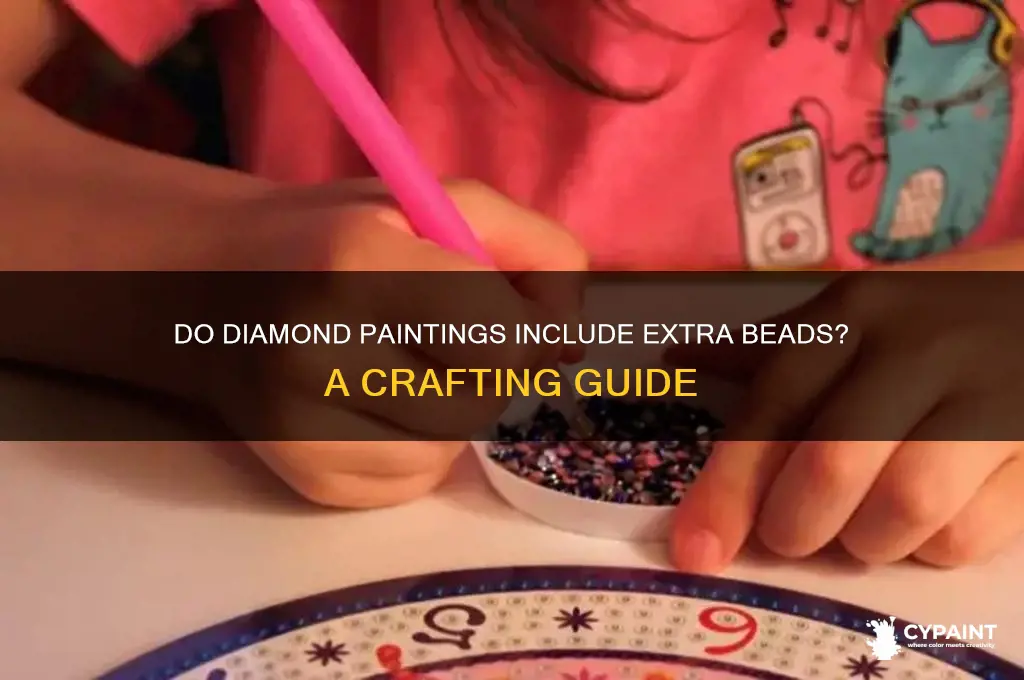 do diamond paintings come with extra beads