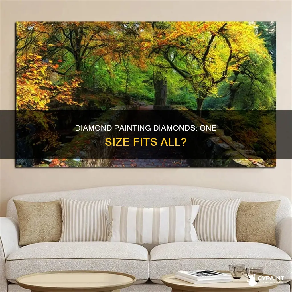 do diamonds for diamond painting just come inone size