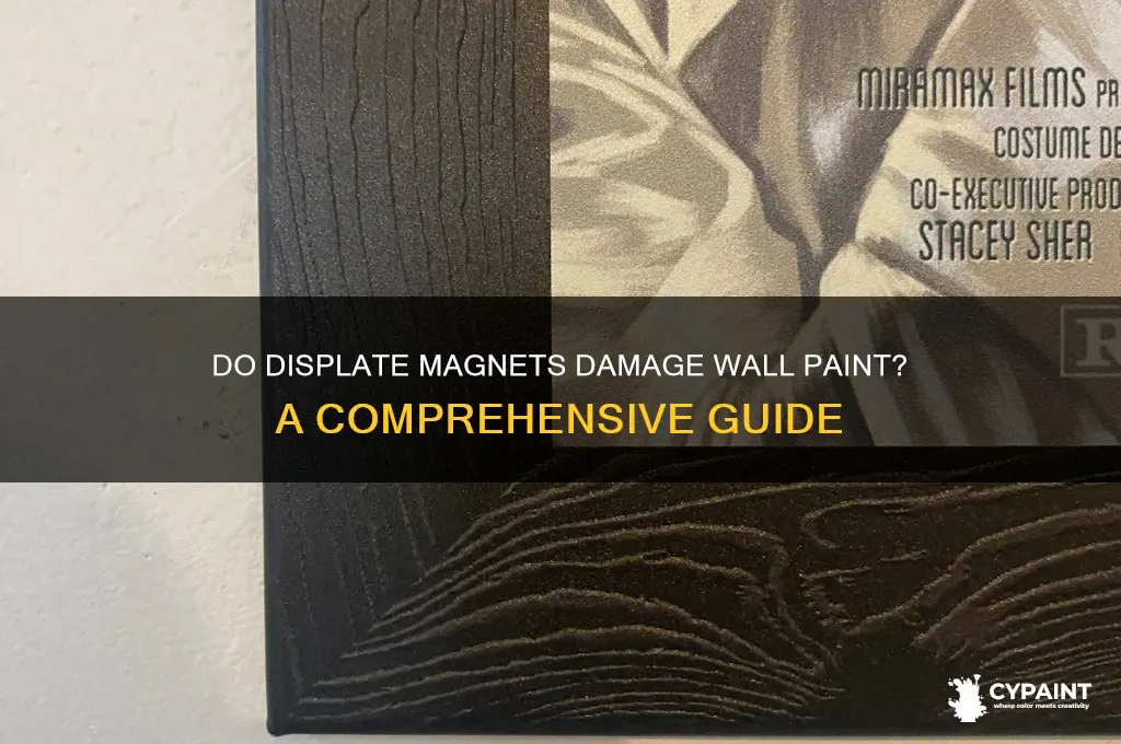 do displate magnets mess up paint of walld