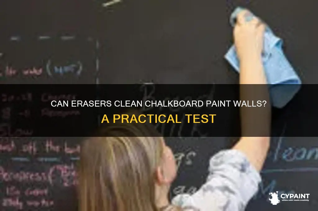 do erasers work on chalboard painted walss