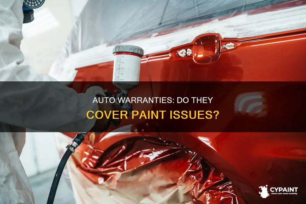 do extended auto warranties cover paint bubbling and peeling