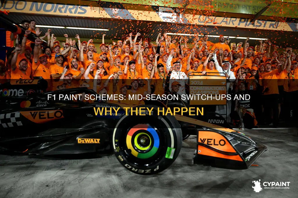 do f1 teams ever change paint scheme mid season