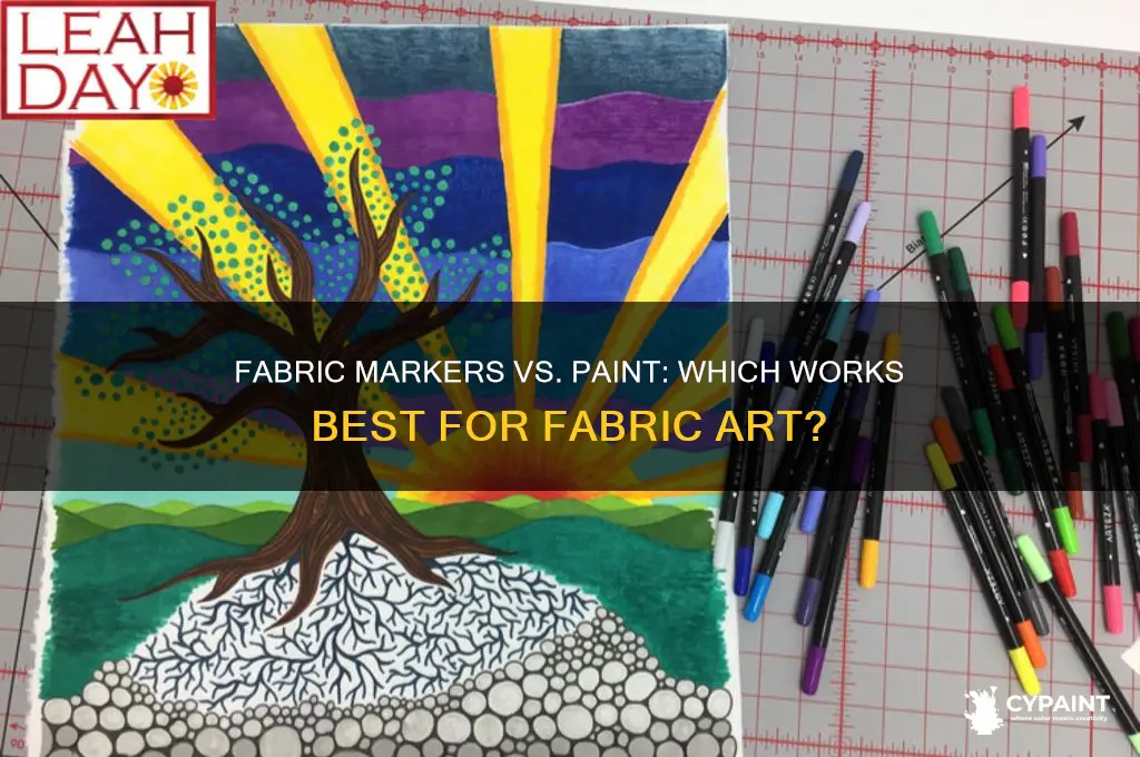 do fabrtic markers work as well as paint on fabric