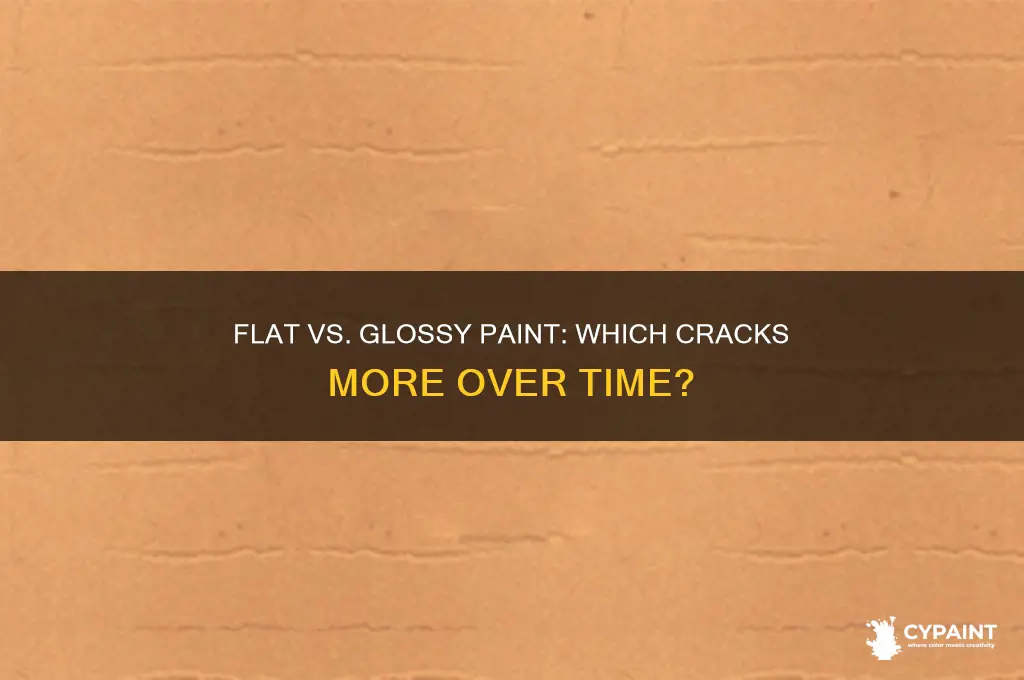 do flat paints crack more than glossy
