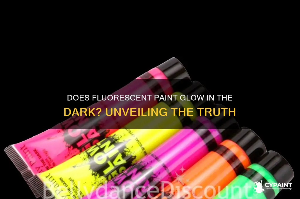 do fluorescent paint glow in the dark