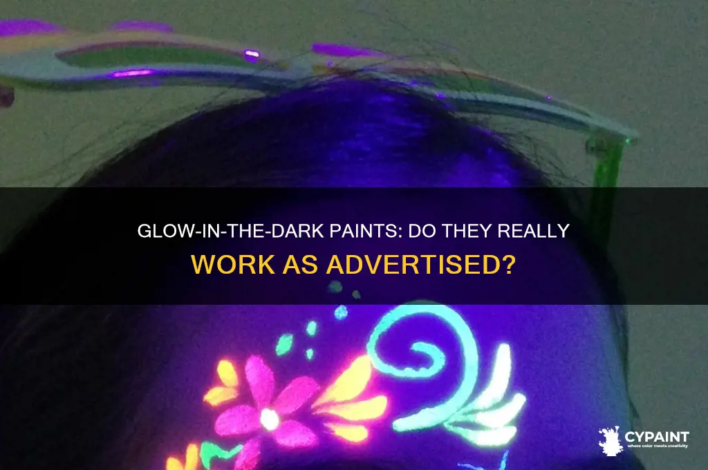 do glow in the dark paints really work