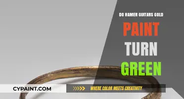 Does Hamer Guitar's Gold Paint Tarnish Green Over Time?