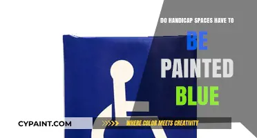 Are Handicap Parking Spaces Required to Be Painted Blue?