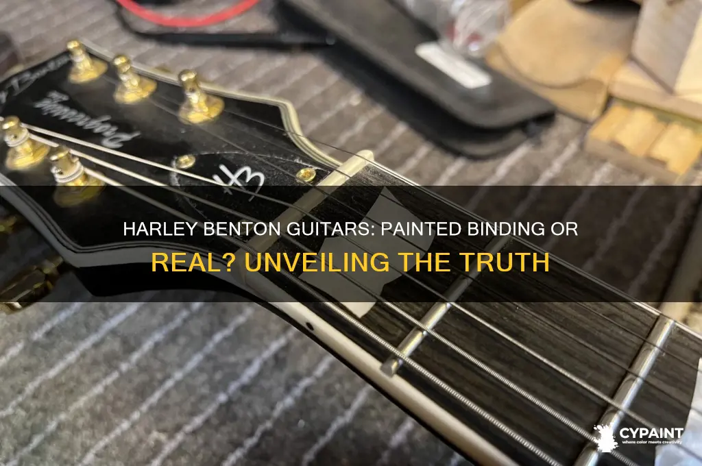 do harley benton guitars have painted on binding