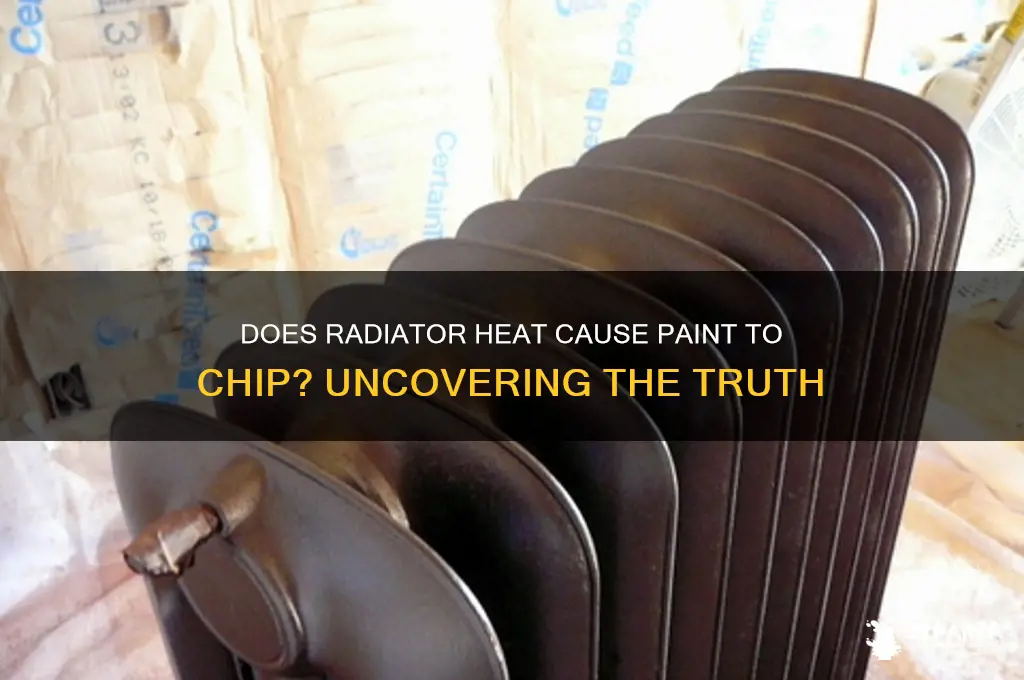 do heat from radiators cause paint to chip
