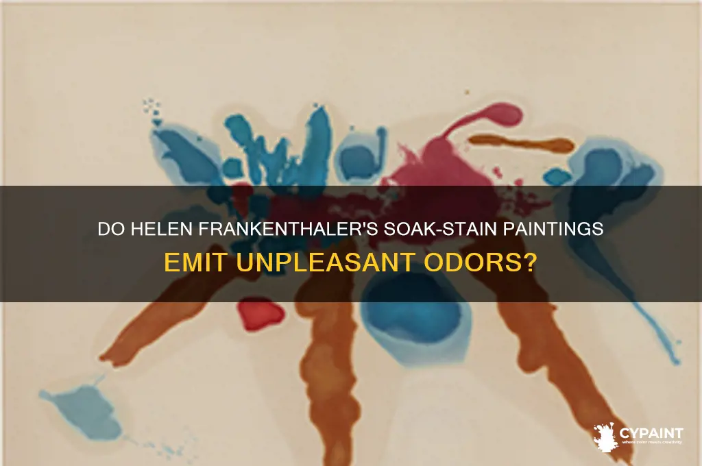 do helen frankenthalers soak stain paintings smell bad