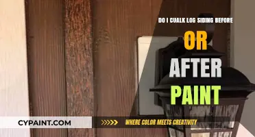 Log Siding: Paint Before or After Installation?