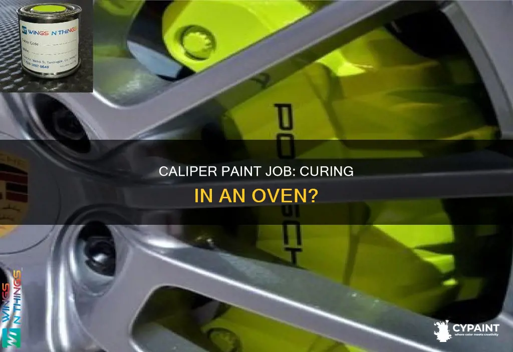 do i cure caliper paint in an oven fumes