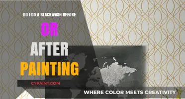 Blackwashing: Before or After Painting?