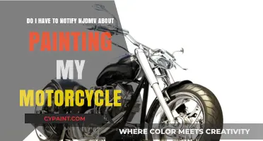 Painting Your Motorcycle in NJ: DMV Notification Requirements Explained