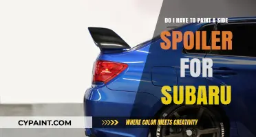 Should You Paint Your Subaru Side Spoiler? A Quick Guide