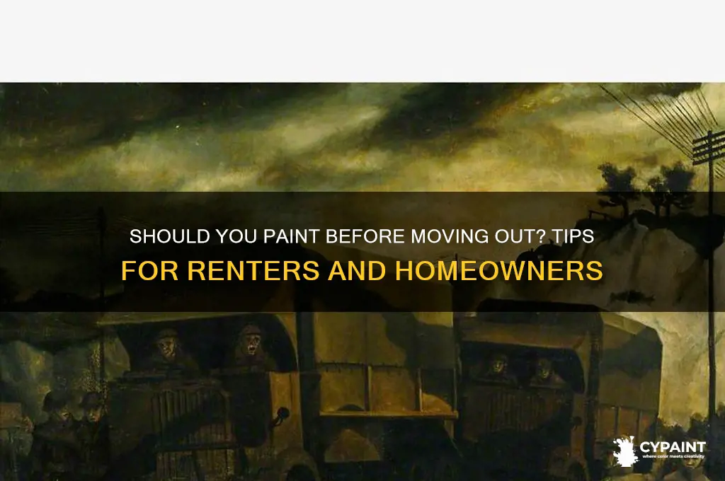 do i have to paint before moving out