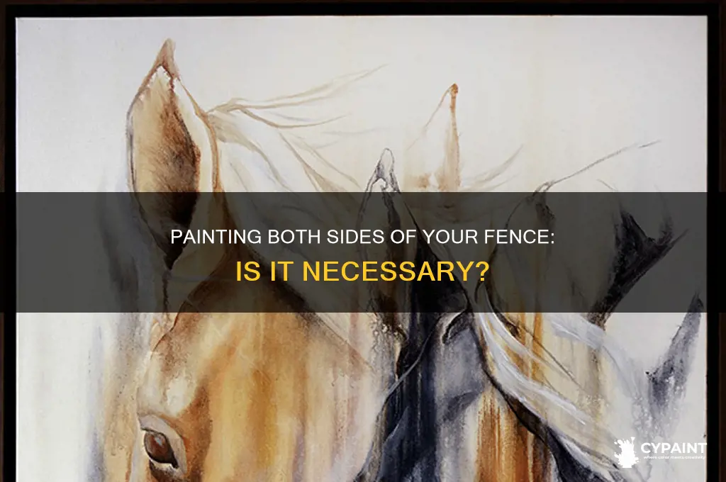 do i have to paint both sides of my fence