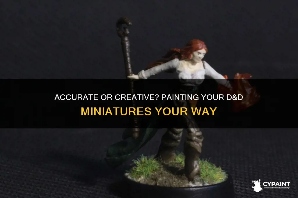 do i have to paint my d&d figure accurately