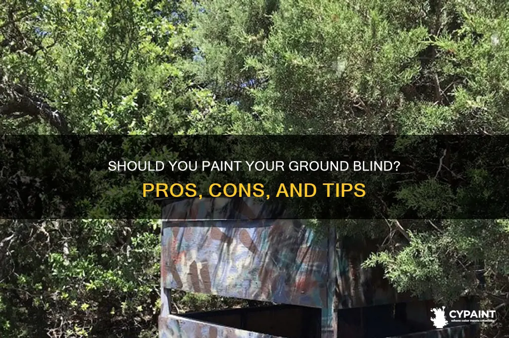 do i have to paint my ground blind