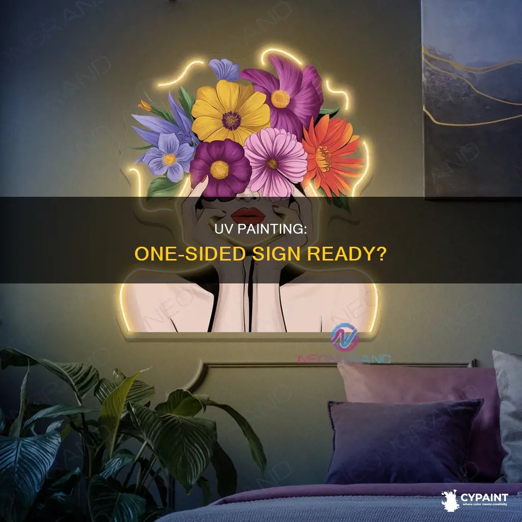 do i have to paint one sided signready uv