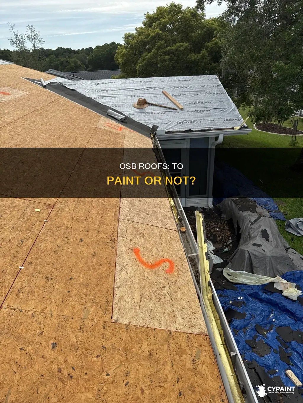 do i have to paint under new roof osb