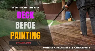 Pressure Washing Deck Before Painting: Necessary or Not?