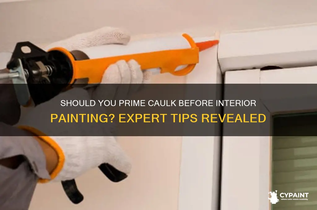 do i have to prime caulk interier painting