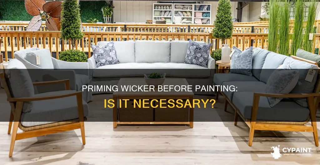 do i have to prime wicker before painting it