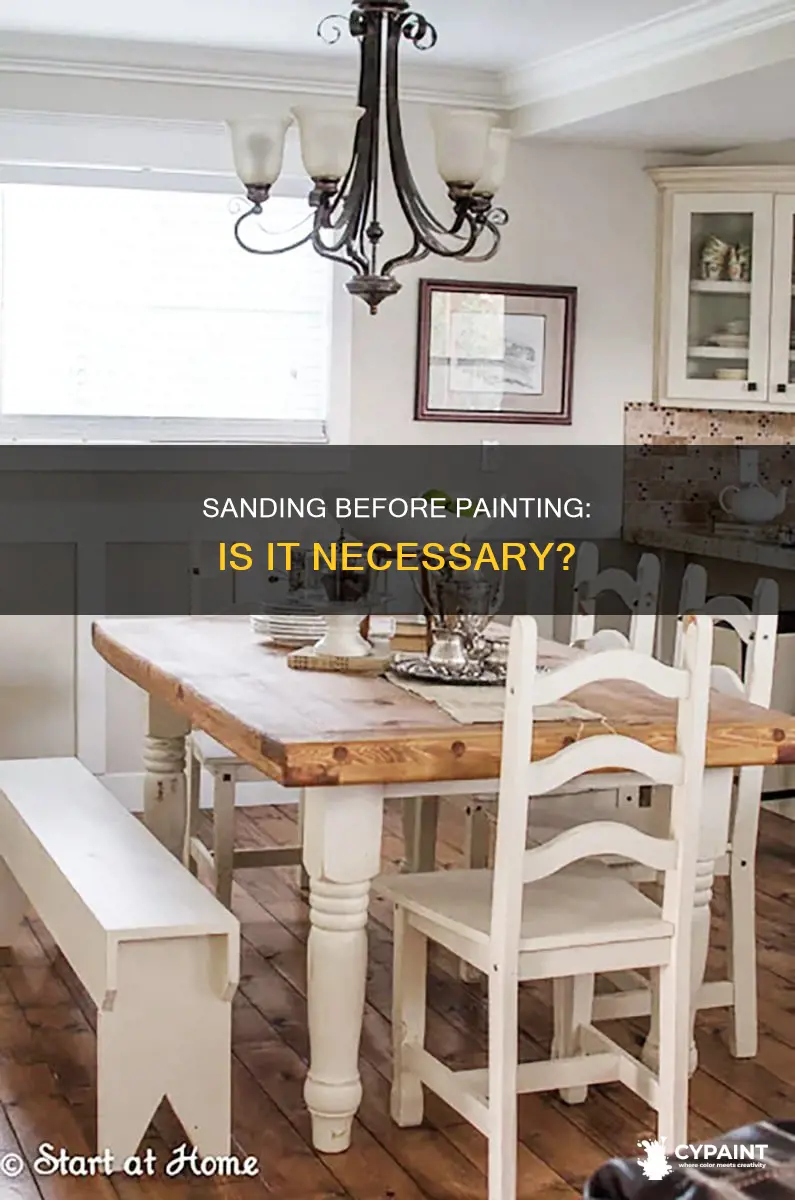 do i have to sand a table before painting