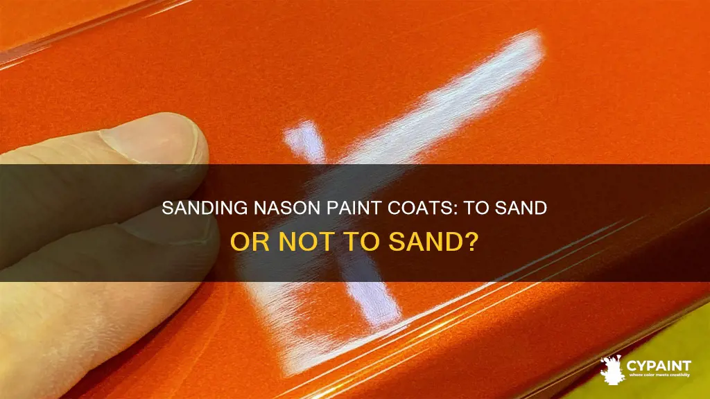 do i have to sand between coats nason paint