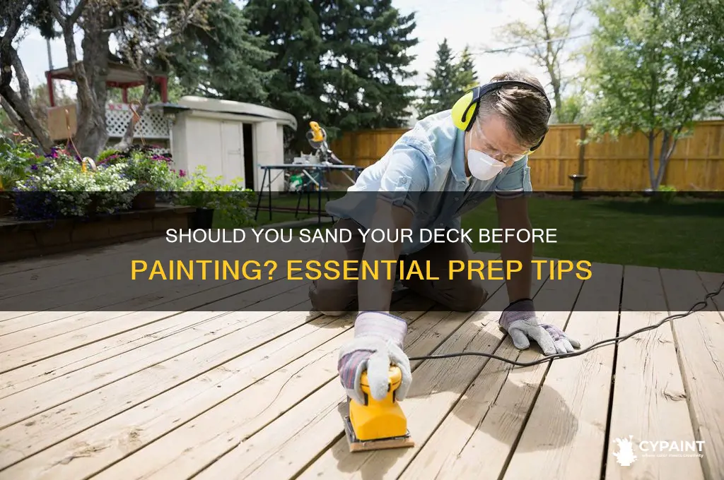 do i have to sand deck before painting