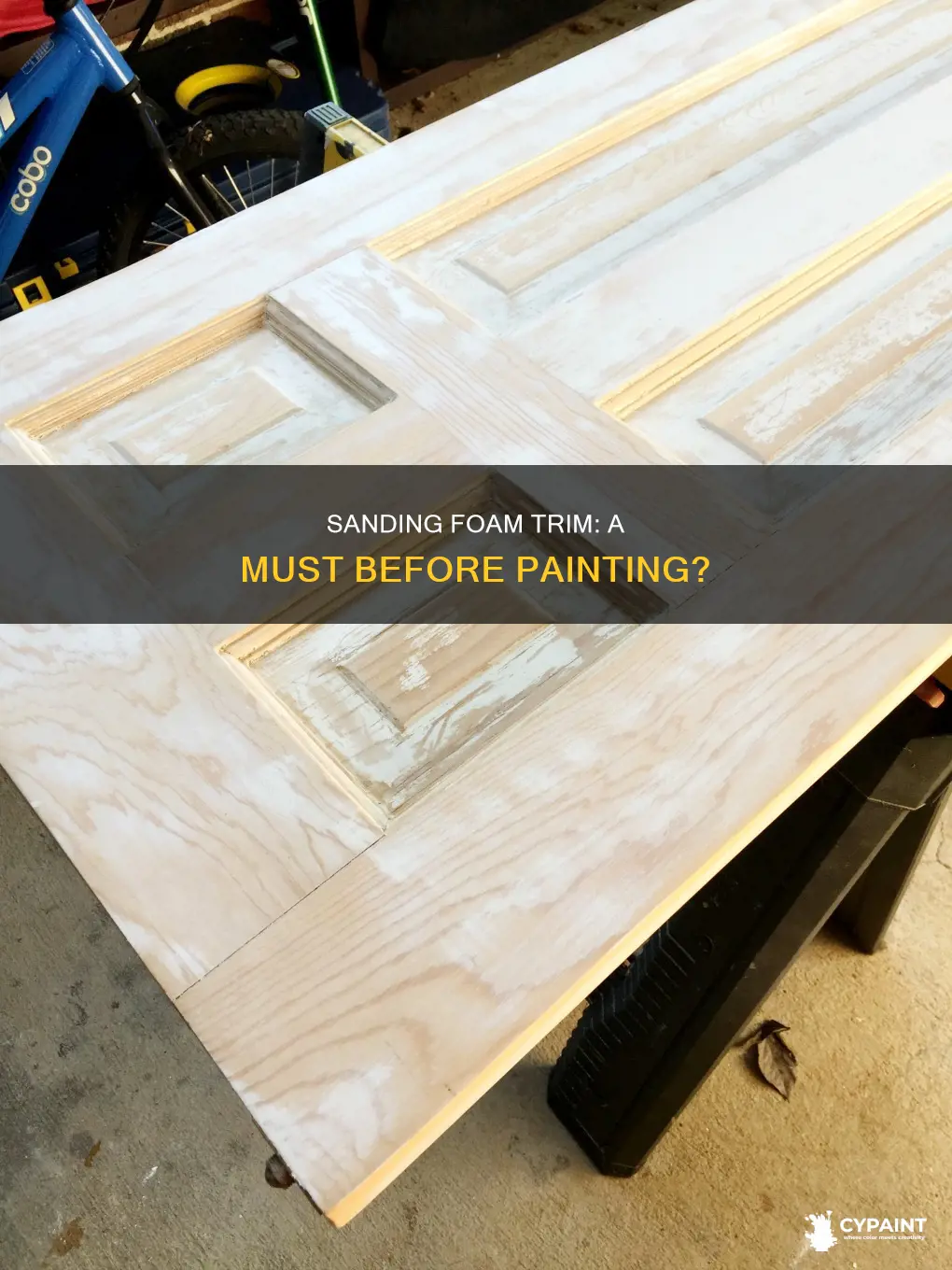 do i have to sand foam trim before painting