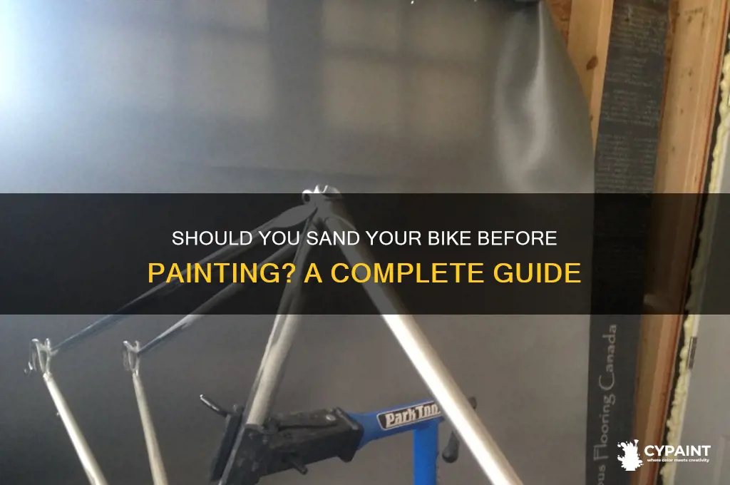 do i have to sand my bike to paint it