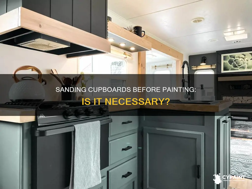 do i have to sand my cupboards before painting