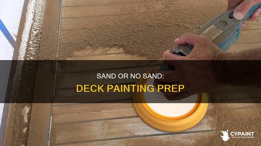 do i have to sand my deck before painting