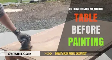 Should You Sand Your Kitchen Table Before Painting? Expert Tips