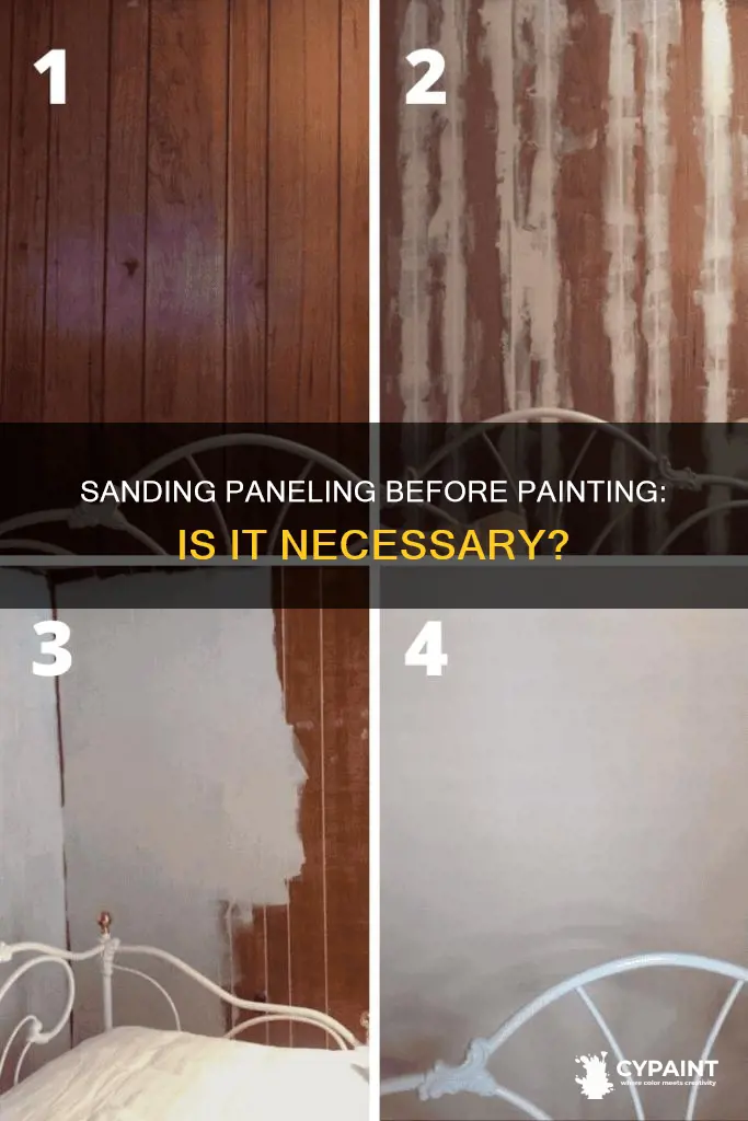 do i have to sand my paneling before painting