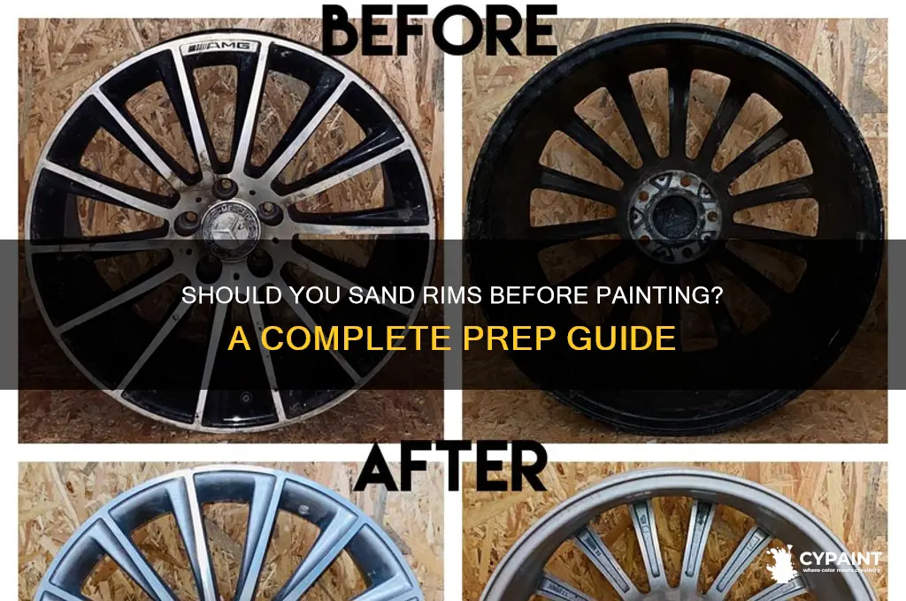 do i have to sand my rims before painting them