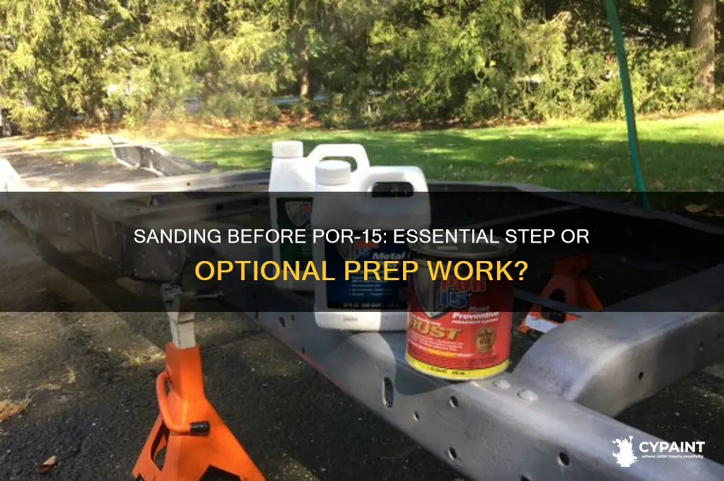 do i have to sand paint off before applying por15