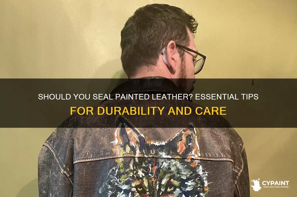 do i have to seal painted leather