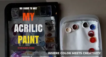 Should You Wet Acrylic Paint? Tips for Artists and Beginners