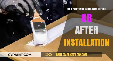 Primer and Paint: Before or After Installing MDF Baseboards?