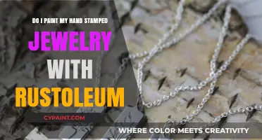 Hand-Stamped Jewelry: Rust-Oleum Paint, Yay or Nay?