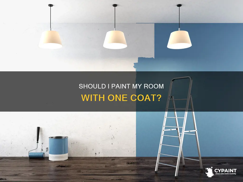 do i paint my room one coat of paint