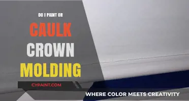 Paint or Caulk Crown Molding: Which Should You Do First?
