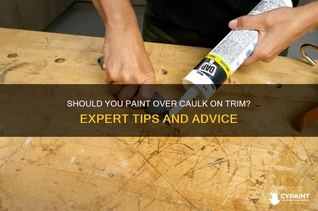do i paint over caulk on trim