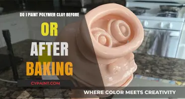 Polymer Clay Painting: Before or After Baking?