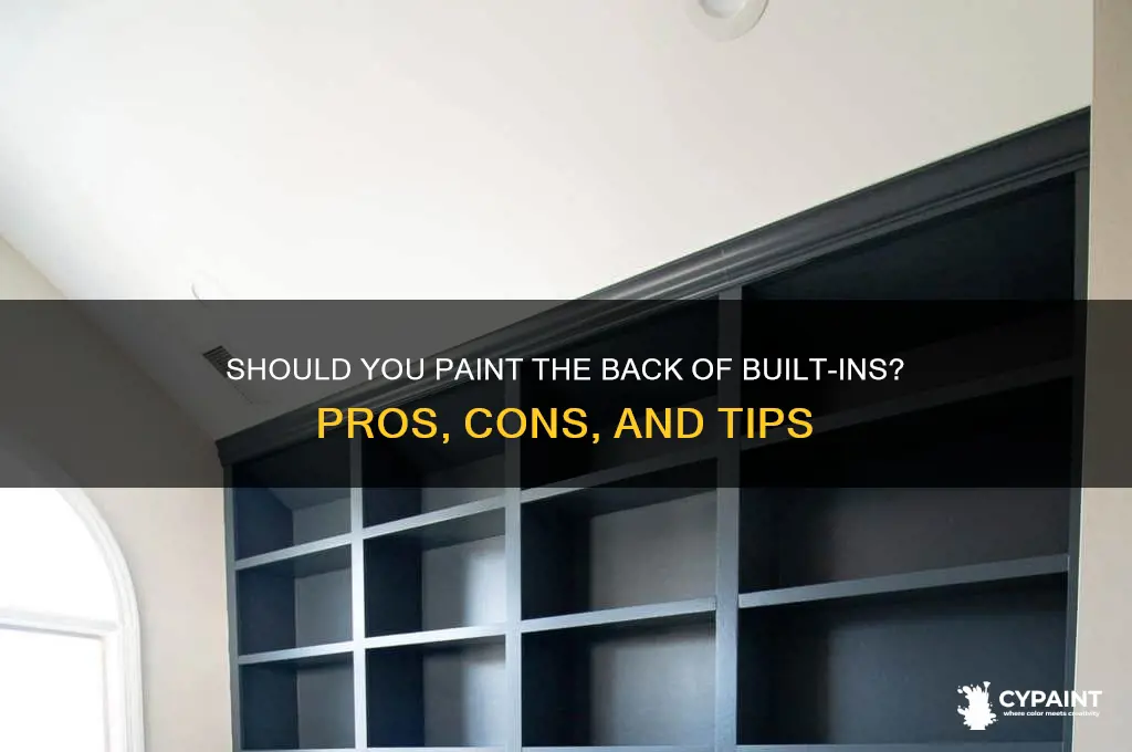 Should You Paint The Back Of Built-Ins? Pros, Cons, And Tips | CyPaint