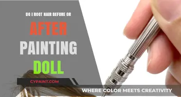 Rooting Hair: Before or After Painting Your Doll?